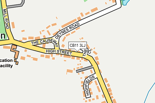 CB11 3LJ map - OS OpenMap – Local (Ordnance Survey)