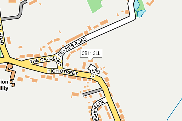 CB11 3LL map - OS OpenMap – Local (Ordnance Survey)