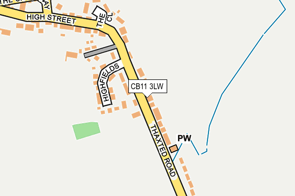 CB11 3LW map - OS OpenMap – Local (Ordnance Survey)