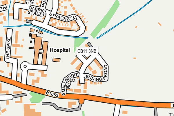 CB11 3NB map - OS OpenMap – Local (Ordnance Survey)