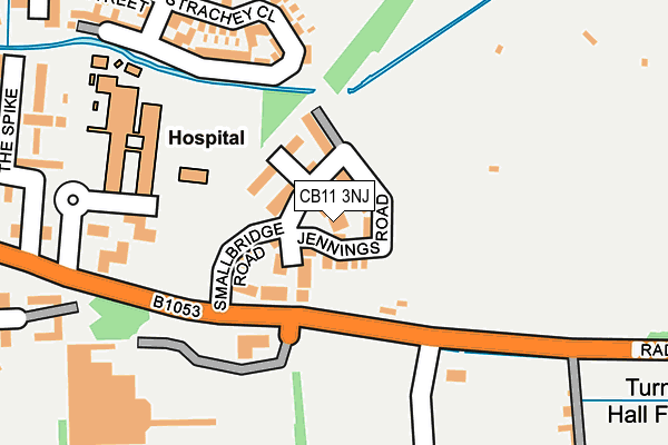 CB11 3NJ map - OS OpenMap – Local (Ordnance Survey)