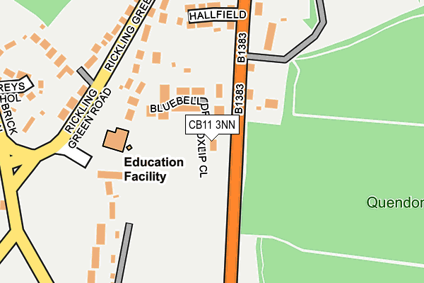 CB11 3NN map - OS OpenMap – Local (Ordnance Survey)