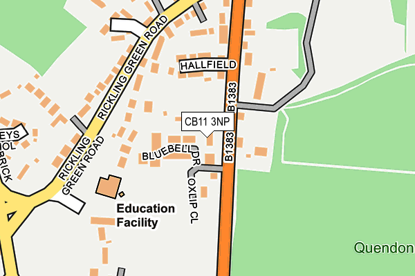 CB11 3NP map - OS OpenMap – Local (Ordnance Survey)