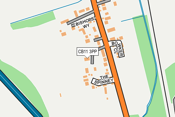 CB11 3PP map - OS OpenMap – Local (Ordnance Survey)