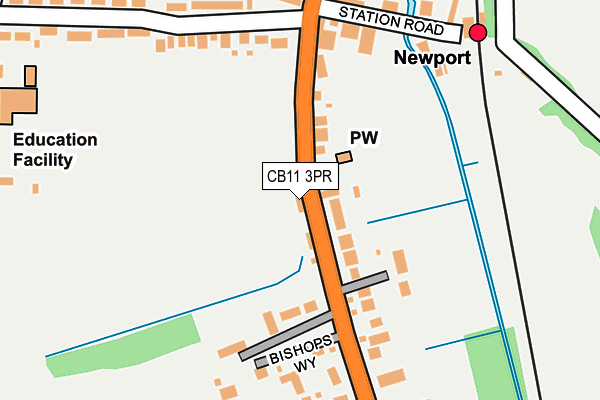 CB11 3PR map - OS OpenMap – Local (Ordnance Survey)