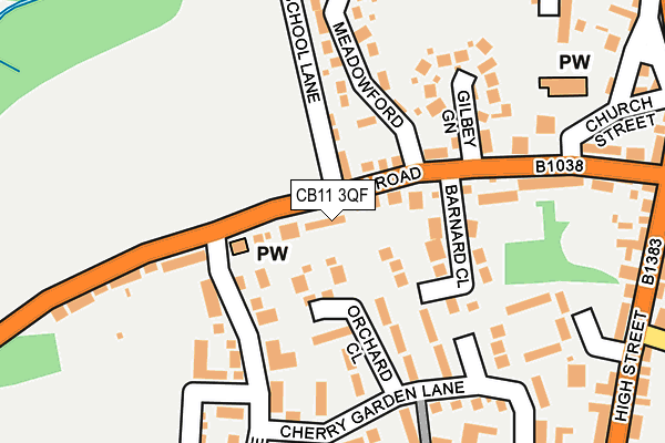 CB11 3QF map - OS OpenMap – Local (Ordnance Survey)