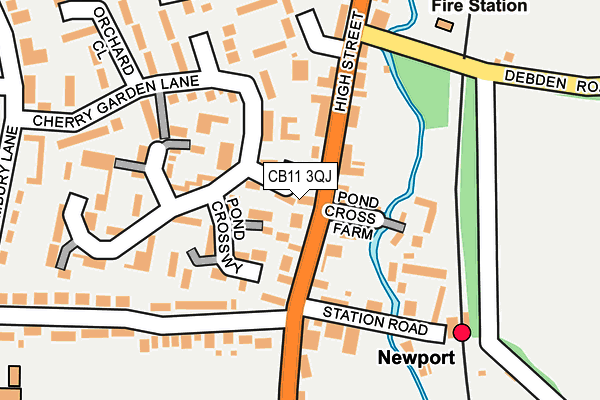 CB11 3QJ map - OS OpenMap – Local (Ordnance Survey)