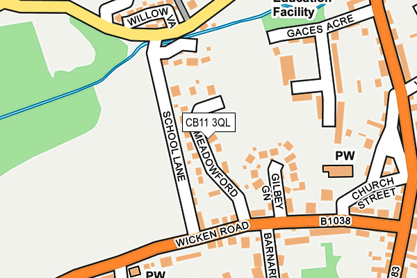 CB11 3QL map - OS OpenMap – Local (Ordnance Survey)