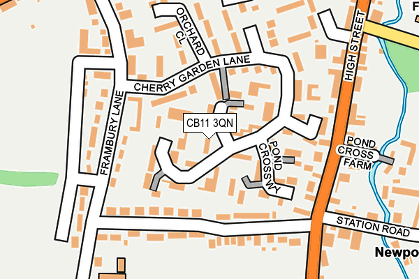 CB11 3QN map - OS OpenMap – Local (Ordnance Survey)
