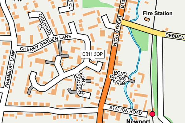 CB11 3QP map - OS OpenMap – Local (Ordnance Survey)