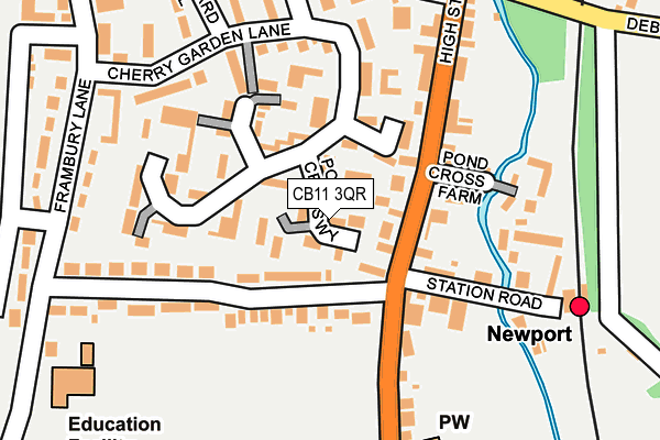CB11 3QR map - OS OpenMap – Local (Ordnance Survey)