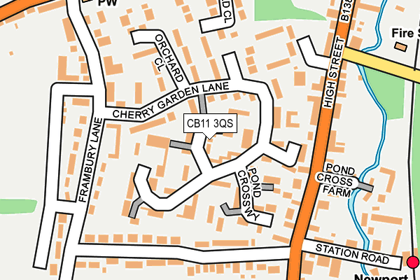 CB11 3QS map - OS OpenMap – Local (Ordnance Survey)