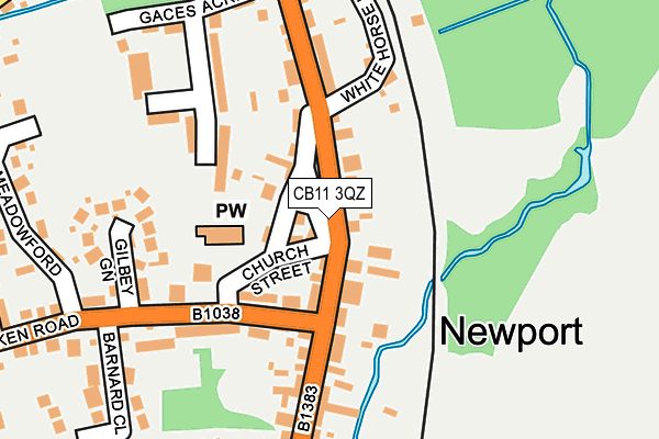 CB11 3QZ map - OS OpenMap – Local (Ordnance Survey)