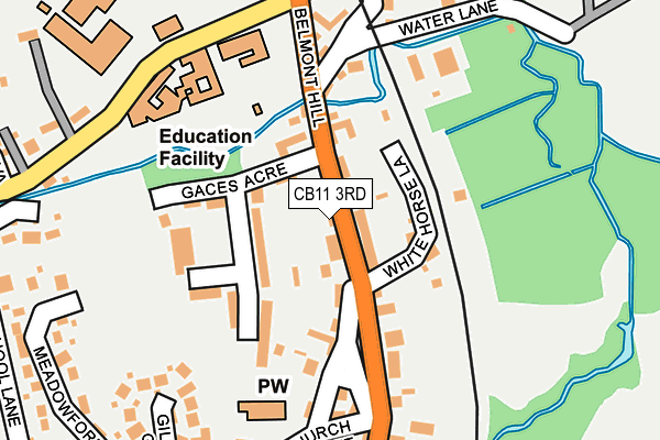 CB11 3RD map - OS OpenMap – Local (Ordnance Survey)