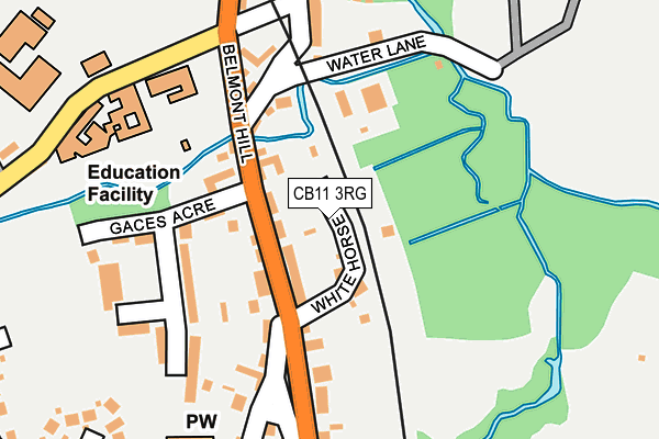 CB11 3RG map - OS OpenMap – Local (Ordnance Survey)