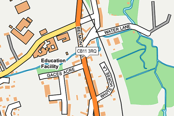 CB11 3RQ map - OS OpenMap – Local (Ordnance Survey)