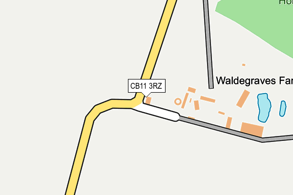 CB11 3RZ map - OS OpenMap – Local (Ordnance Survey)