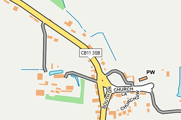 CB11 3SB map - OS OpenMap – Local (Ordnance Survey)