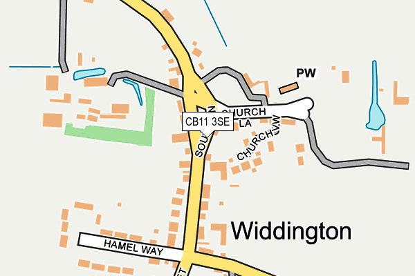 CB11 3SE map - OS OpenMap – Local (Ordnance Survey)