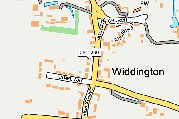 CB11 3SG map - OS OpenMap – Local (Ordnance Survey)