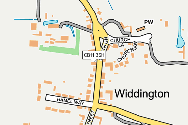 CB11 3SH map - OS OpenMap – Local (Ordnance Survey)