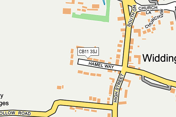 CB11 3SJ map - OS OpenMap – Local (Ordnance Survey)