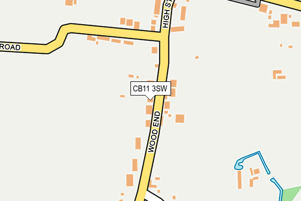 CB11 3SW map - OS OpenMap – Local (Ordnance Survey)