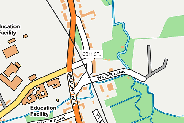 CB11 3TJ map - OS OpenMap – Local (Ordnance Survey)