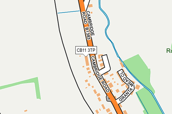 CB11 3TP map - OS OpenMap – Local (Ordnance Survey)