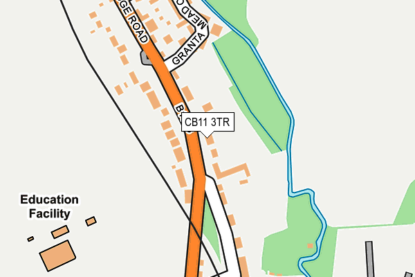 CB11 3TR map - OS OpenMap – Local (Ordnance Survey)