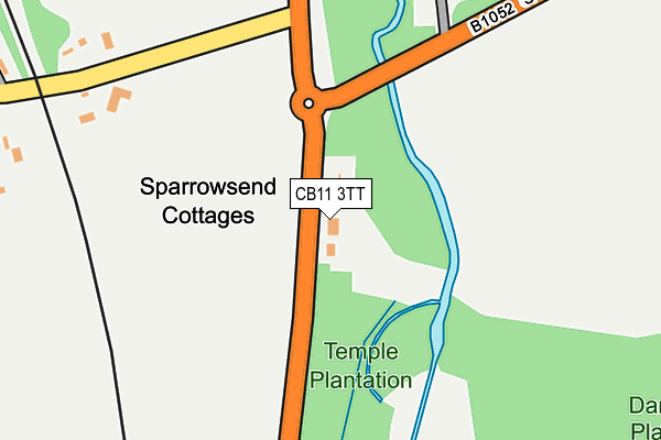 CB11 3TT map - OS OpenMap – Local (Ordnance Survey)