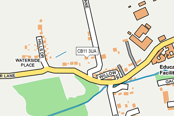 CB11 3UA map - OS OpenMap – Local (Ordnance Survey)