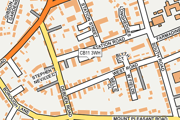 CB11 3WH map - OS OpenMap – Local (Ordnance Survey)