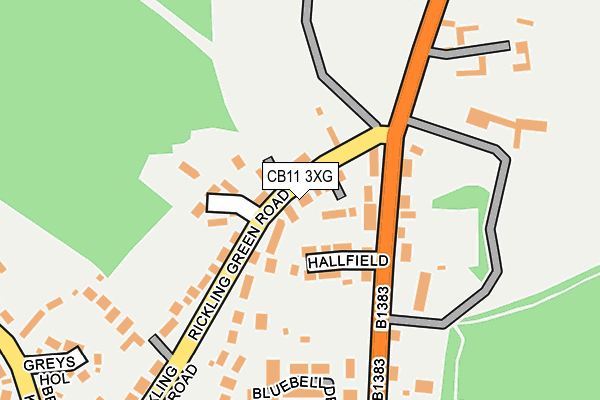 CB11 3XG map - OS OpenMap – Local (Ordnance Survey)
