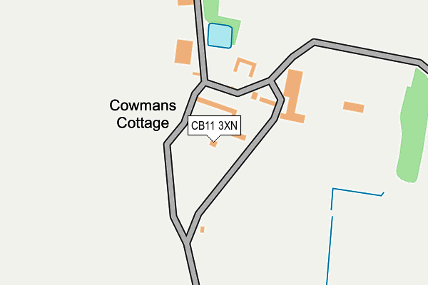 CB11 3XN map - OS OpenMap – Local (Ordnance Survey)