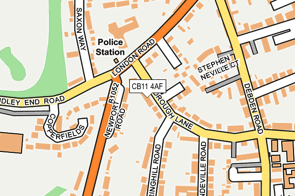 CB11 4AF map - OS OpenMap – Local (Ordnance Survey)
