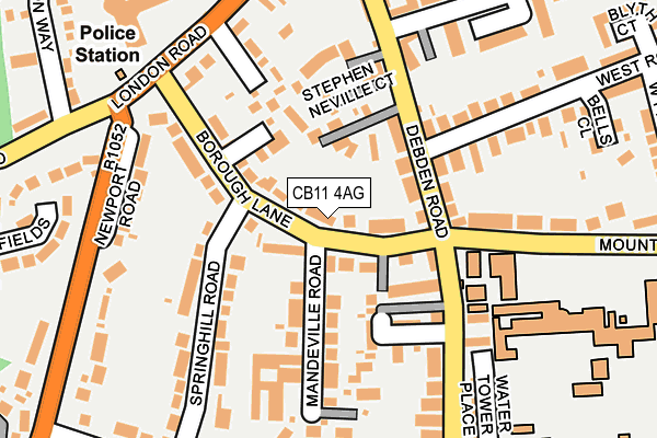CB11 4AG map - OS OpenMap – Local (Ordnance Survey)