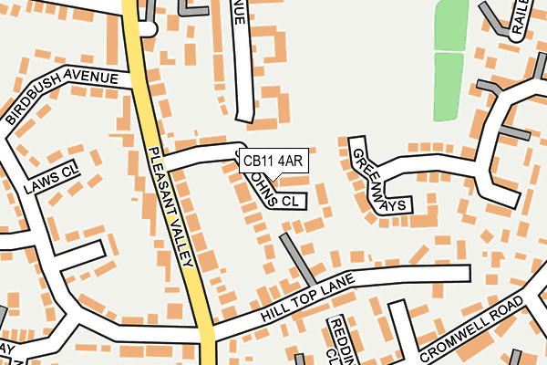 CB11 4AR map - OS OpenMap – Local (Ordnance Survey)