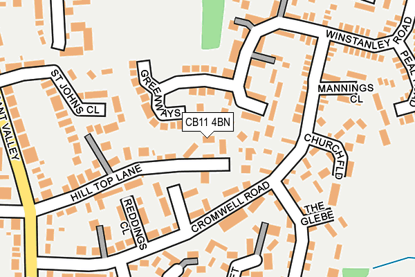 CB11 4BN map - OS OpenMap – Local (Ordnance Survey)