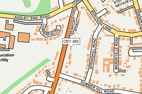CB11 4BS map - OS OpenMap – Local (Ordnance Survey)