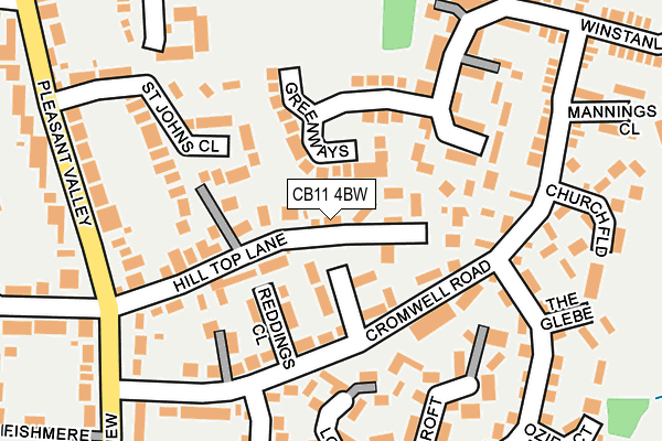 CB11 4BW map - OS OpenMap – Local (Ordnance Survey)