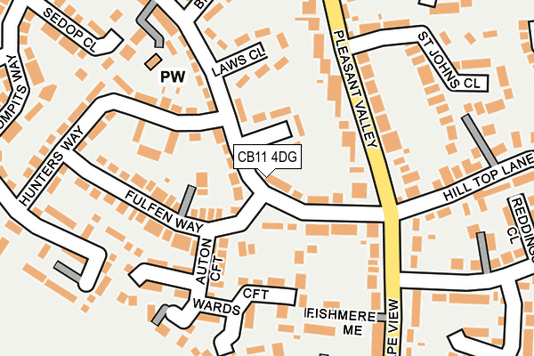 CB11 4DG map - OS OpenMap – Local (Ordnance Survey)