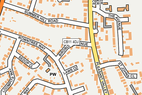 CB11 4DJ map - OS OpenMap – Local (Ordnance Survey)