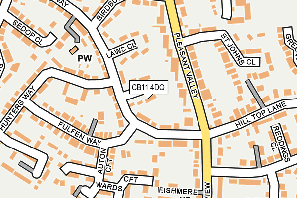 CB11 4DQ map - OS OpenMap – Local (Ordnance Survey)