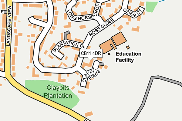 CB11 4DR map - OS OpenMap – Local (Ordnance Survey)