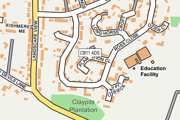 CB11 4DS map - OS OpenMap – Local (Ordnance Survey)