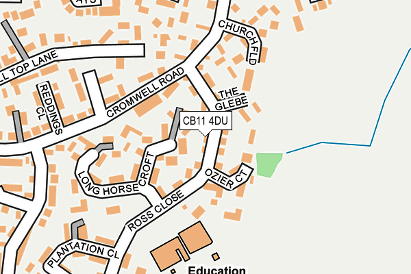 CB11 4DU map - OS OpenMap – Local (Ordnance Survey)