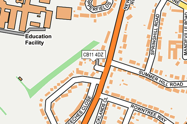 CB11 4DZ map - OS OpenMap – Local (Ordnance Survey)
