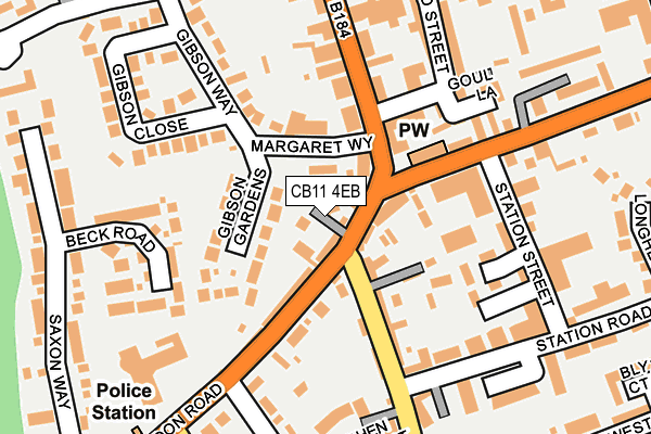 CB11 4EB map - OS OpenMap – Local (Ordnance Survey)