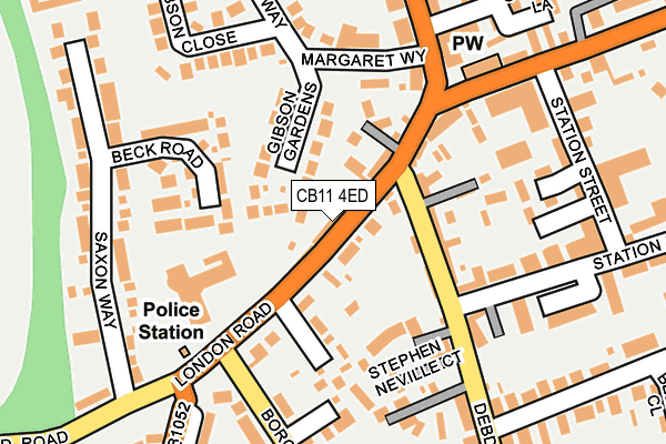 CB11 4ED map - OS OpenMap – Local (Ordnance Survey)